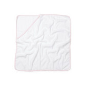 Babies' Hooded Towel White / Pale Pink One Size